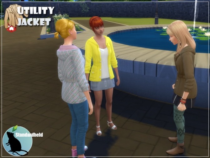 Sims 4 Recolors of EAs utility jacket by Standardheld at SimsWorkshop