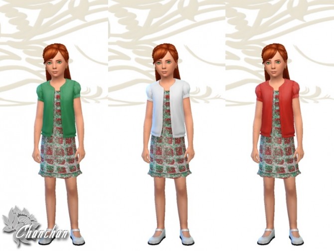 Sims 4 Christmas dress by Fuyaya at Sims Artists