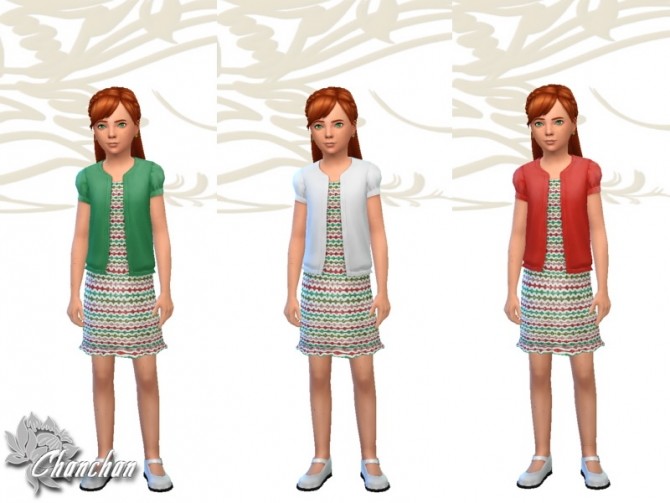 Sims 4 Christmas dress by Fuyaya at Sims Artists