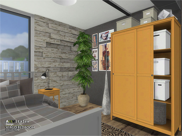 Sims 4 Virgo Bedroom by ArtVitalex at TSR