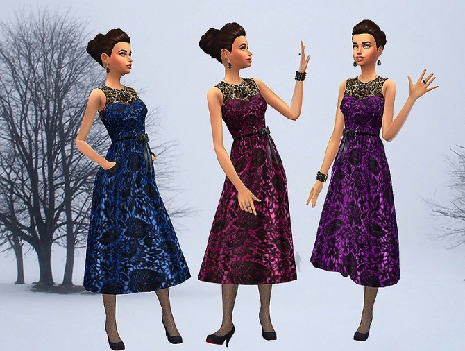 Sims 4 New Year Dress by Simalicious at Mod The Sims