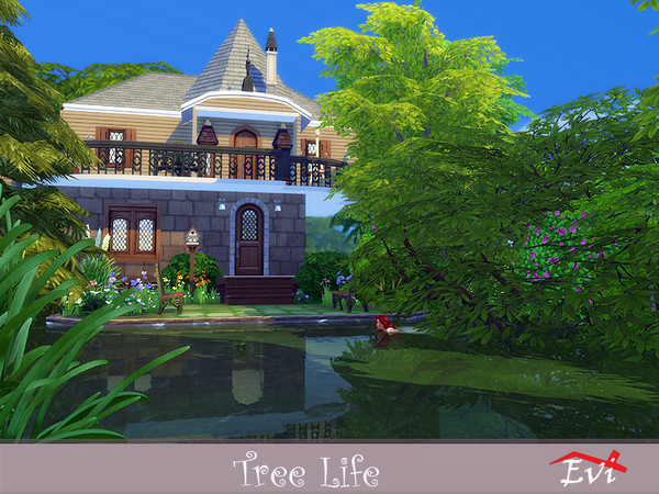 Sims 4 Tree life house by evi at TSR