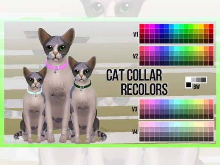 Cat Collar Recolors by mayrez at TSR