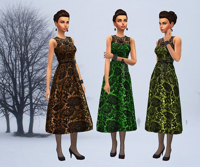Sims 4 New Year Dress by Simalicious at Mod The Sims