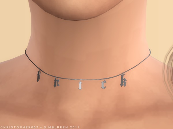 Sims 4 Trick Choker by Christopher067 at TSR