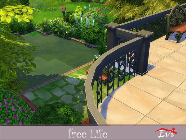 Sims 4 Tree life house by evi at TSR