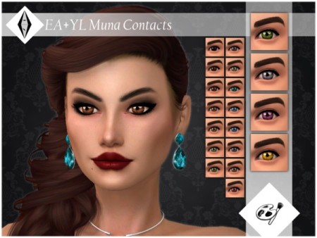 Muna Contacts Facepaint by ALExIA483 at TSR