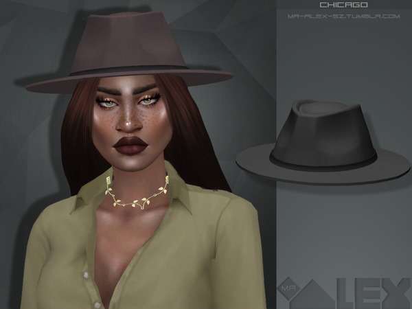Sims 4 Chicago hat by Mr.Alex at TSR