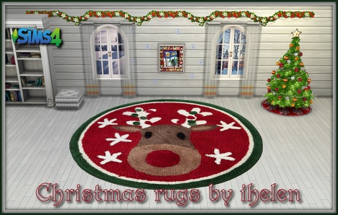 Sims 4 Christmas rugs by ihelen at ihelensims