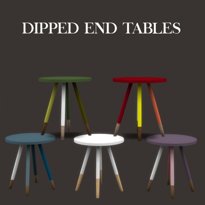 Sims 4 Dipped End Table at Leo Sims