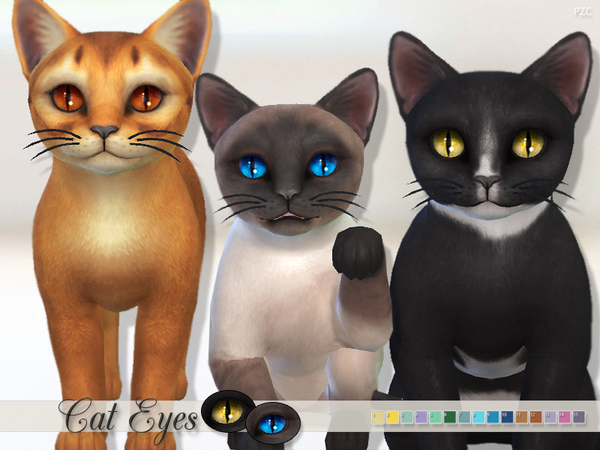 Sims 4 Cats Eyes by Pinkzombiecupcakes at TSR