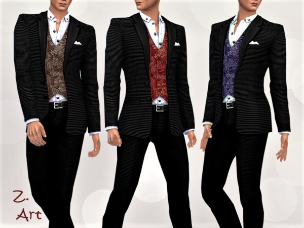 Sims 4 WintercollectZ Men 03 suit by Zuckerschnute20 at TSR
