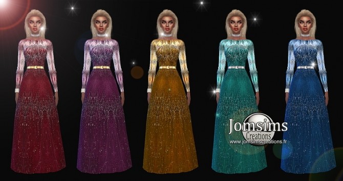 Sims 4 Yella dress at Jomsims Creations