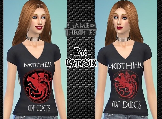 Sims 4 3 T Shirts Game of Thrones (For Her) at CatySix