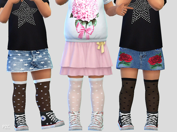 Sims 4 Toddler Socks 02 by Pinkzombiecupcakes at TSR