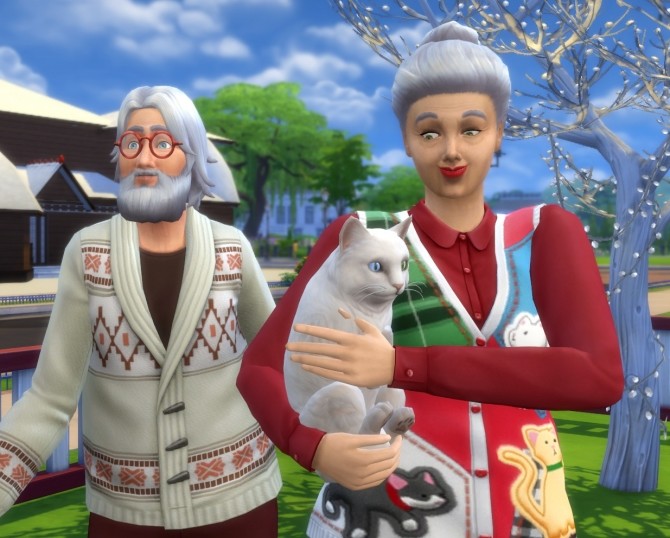 Sims 4 Santa Clause and mrs. Clause by Nuttchi at Mod The Sims