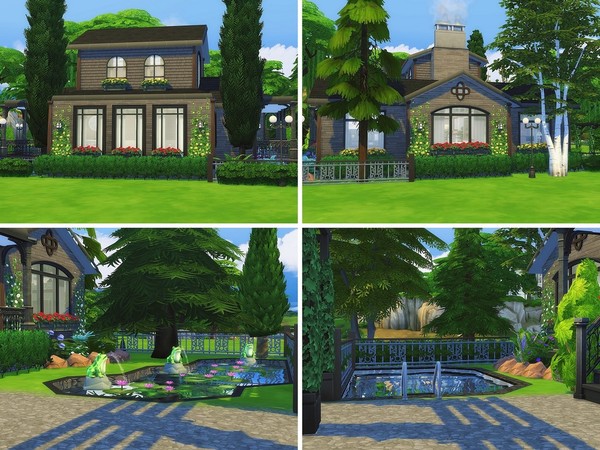 Sims 4 Suburban Dream house by MychQQQ at TSR