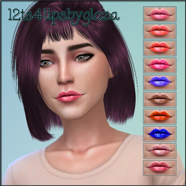 Sims 4 12 lips at All by Glaza