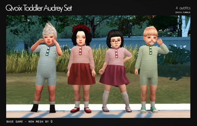 Audrey Set T at qvoix – escaping reality » Sims 4 Updates