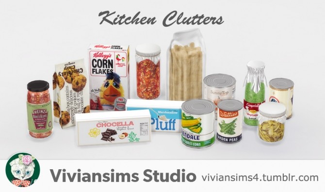 Sims 4 Kitchen Clutters at Viviansims Studio