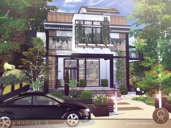 Sims 4 Townhouse 2 by Pralinesims at TSR