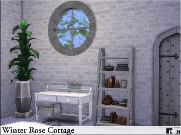 Sims 4 Winter Rose Cottage by Pinkfizzzzz at TSR