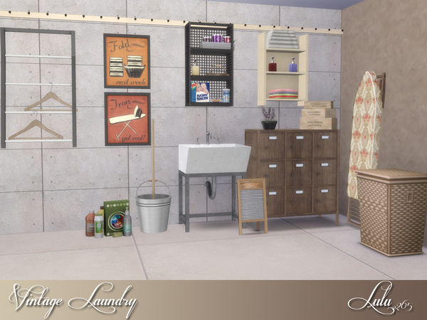 Sims 4 Vintage Laundry by Lulu265 at TSR