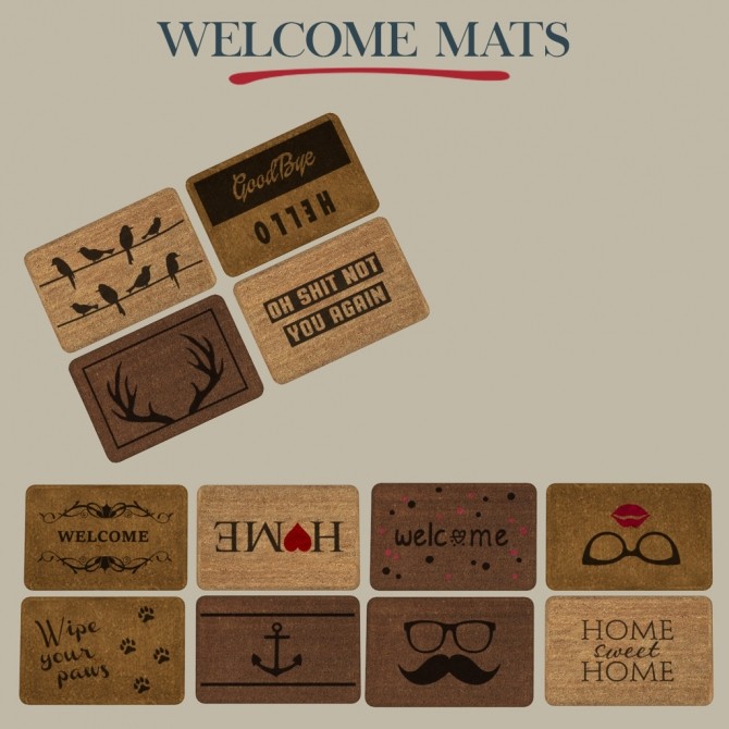 Sims 4 Welcome Mats at Leo Sims