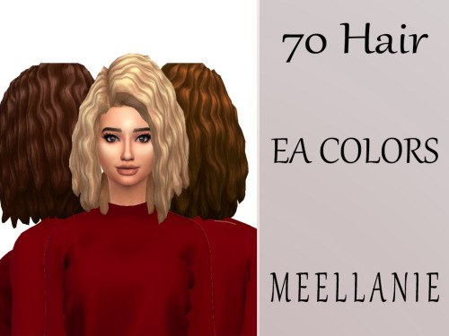 Sims 4 70 hair at Meellanie