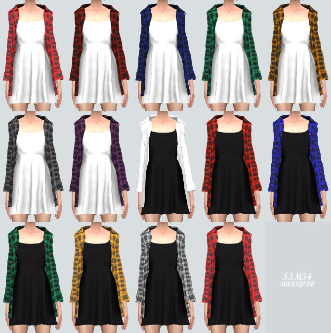 Sims 4 Shirt With Dress at Marigold