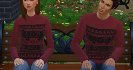 IDKHOW Simlish Christmas Sweater by KaraStars at Mod The Sims