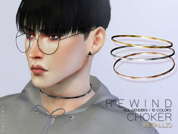 Sims 4 Rewind Choker Duo by Pralinesims at TSR