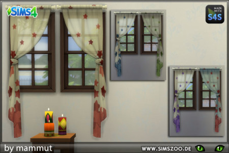 Star curtains by mammut at Blacky’s Sims Zoo » Sims 4 Updates