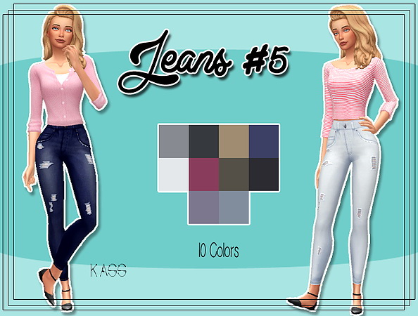Sims 4 Jeans #5 at Kass