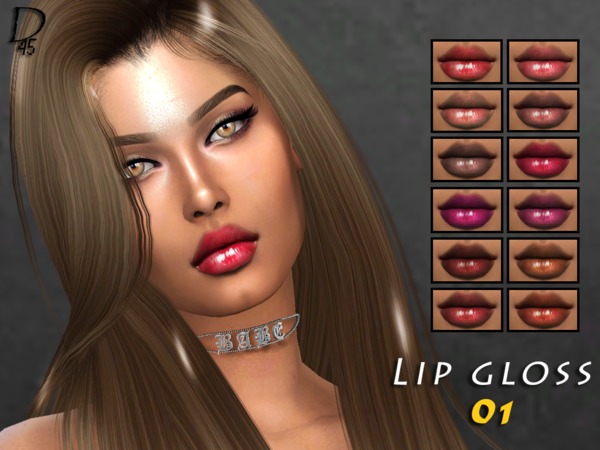 Sims 4 Lip Gloss 01 by Divaka45 at TSR