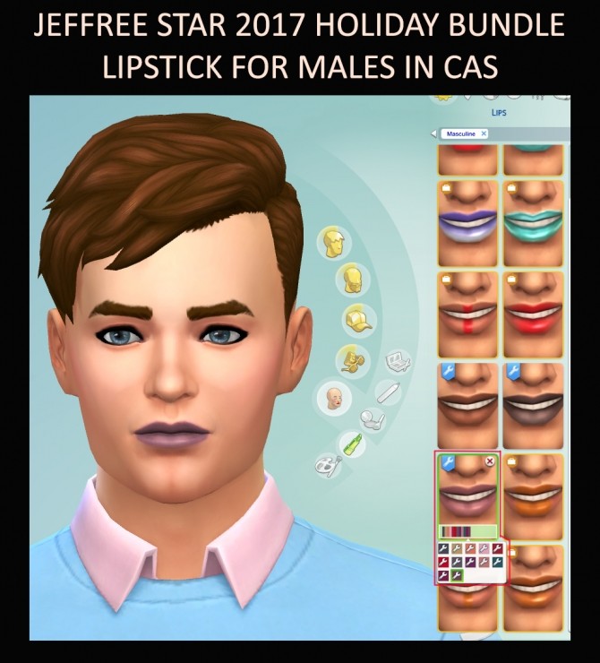 Sims 4 Lipstick 2017 Holiday Bundle by Simmiller at Mod The Sims