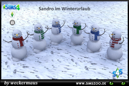 Snowman by weckermaus at Blacky’s Sims Zoo