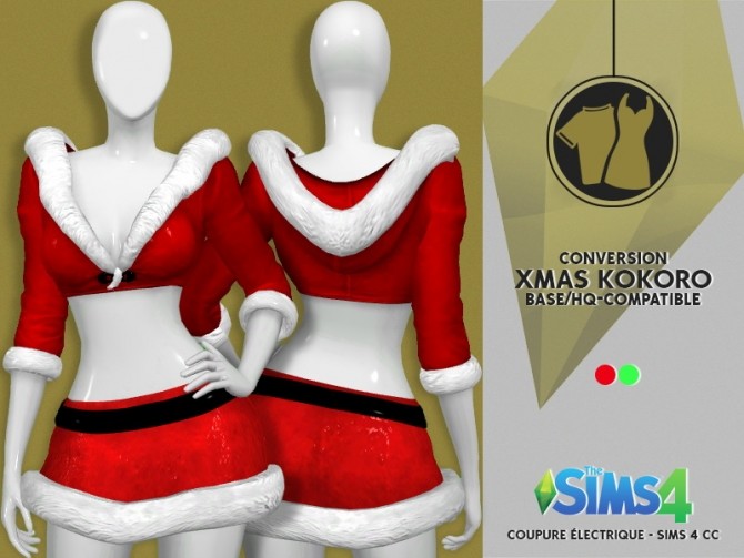 Sims 4 XMAS KOKORO by Thiago Mitchell at REDHEADSIMS