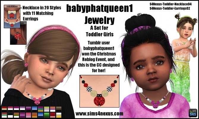 Sims 4 Babyphatqueen1 Jewelry Set by SamanthaGump at Sims 4 Nexus