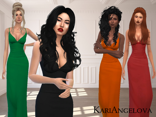 Sims 4 Katy Dress by KariAngelova at TSR