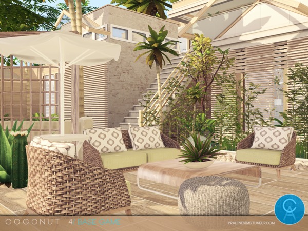 Sims 4 Coconut 4 house by Pralinesims at TSR