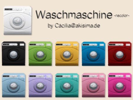 Washer machine recolors by Cäcilia at Akisima