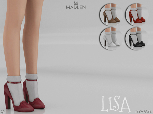 Sims 4 Madlen Lisa Shoes by MJ95 at TSR
