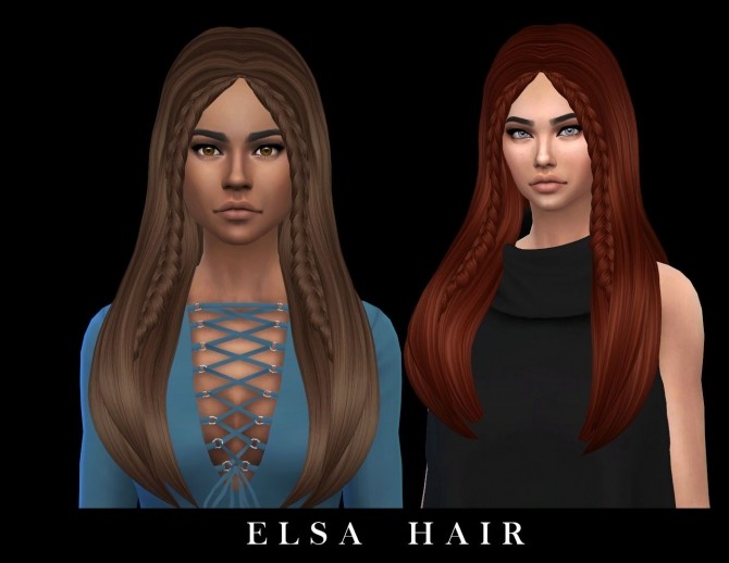 Sims 4 Elsa Hair at Leo Sims