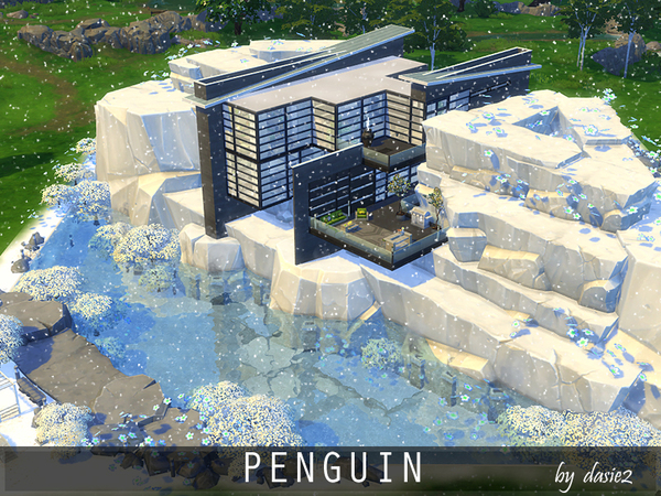 Sims 4 PENGUIN house by dasie2 at TSR