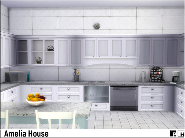 Sims 4 Amelia House by Pinkfizzzzz at TSR