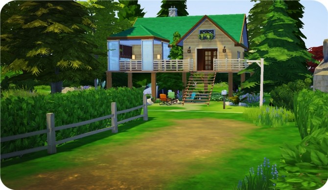 Sims 4 Emerald Cabin by lanafx at Mod The Sims