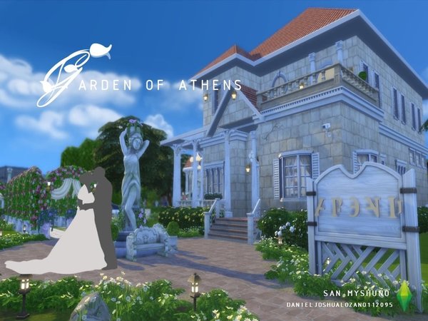 Sims 4 Garden Of Athens Wedding Venue by danieljoshualozano112095 at TSR