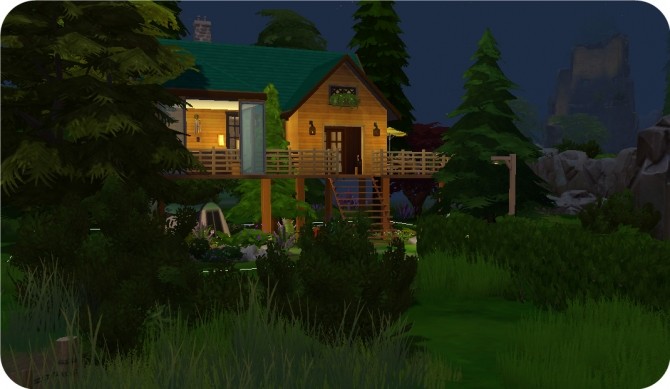 Sims 4 Emerald Cabin by lanafx at Mod The Sims