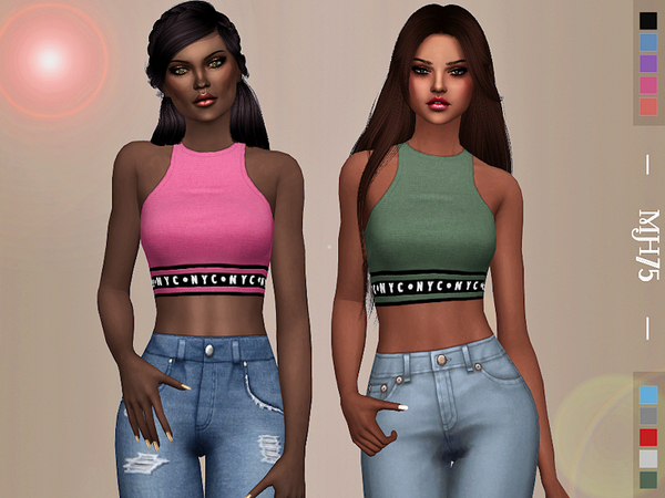 Sims 4 Sport Top by Margeh 75 at TSR